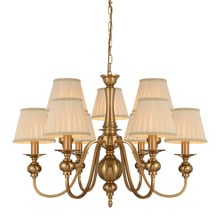 Astra Iron 9 Light Pendant with Shades